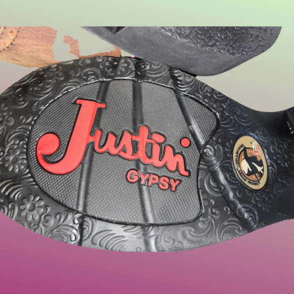 NEW JUSTIN GYPSY WOMEN'S WANETTE 8" BROWN EH WORK BOOTS - STEEL TOE Size 10B - Picture 2 of 8